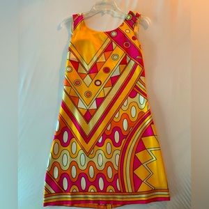60’s Inspired Designer Silk Dress